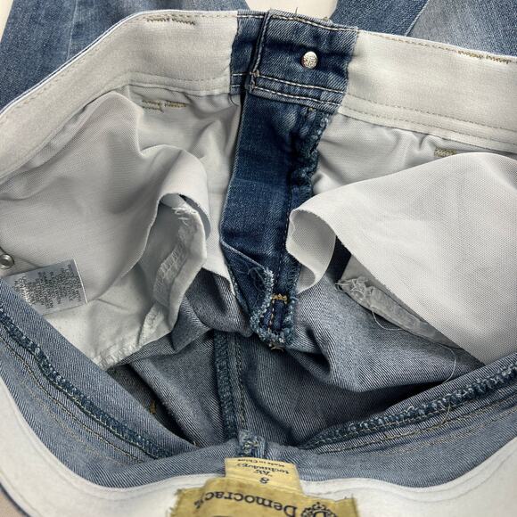 Democracy "Ab"Technology Straight Raw Hem Tummy Control Mid Rise Jeans Size 8 - Picture 8 of 12